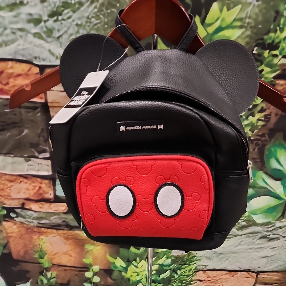 Disney Mickey Mouse Black and Red Backpack